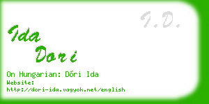 ida dori business card